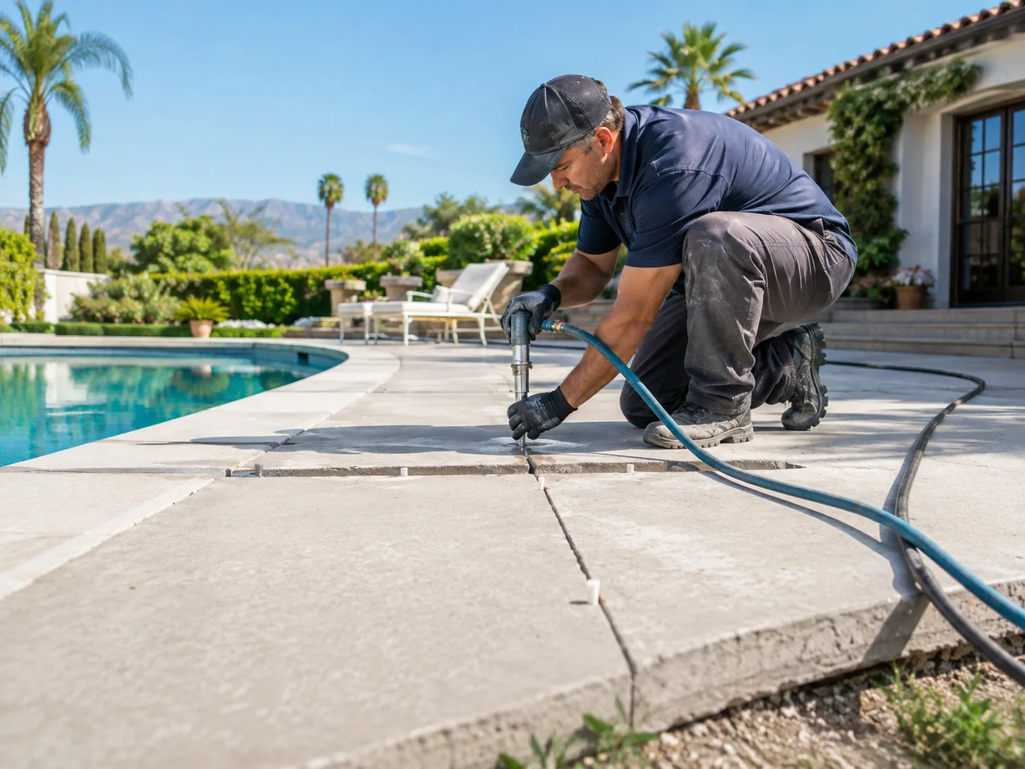 Orange County pool deck leveling